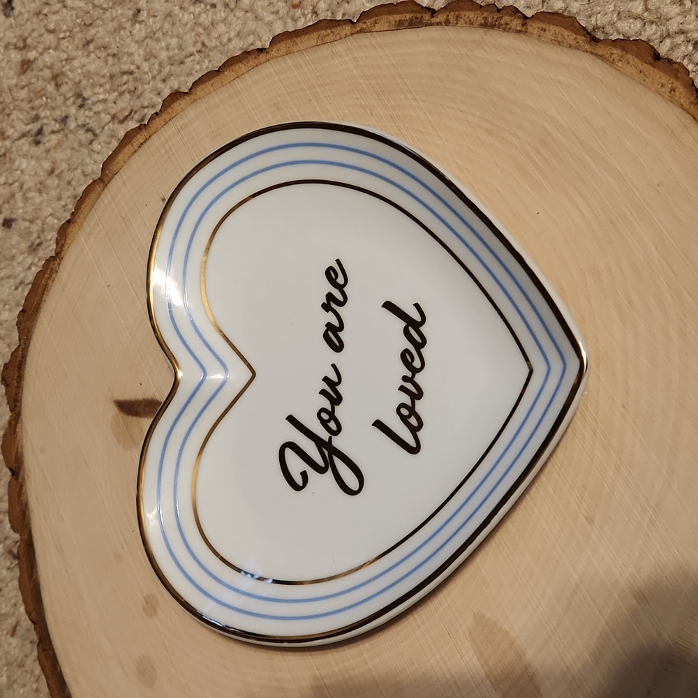 Draper James You Are Loved Heart Dish 2018